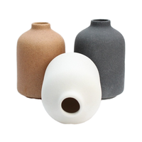 Vase en céramique fait main Vase à bourgeon chinois classique pour décorations de vie Arrangements floraux accessoires de tir pour bureau