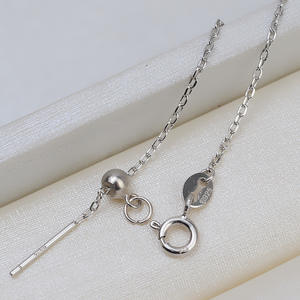 Collar de Cadena Universal Ajustable de Plata S925 para Mujer, Collar Simple para Clavícula con Cadena de Eslabones y Pulsera - Product Image 4