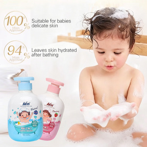Nary Wholesale 650ml <span class=keywords><strong>Shampoing</strong></span> et <span class=keywords><strong>Gel</strong></span> <span class=keywords><strong>Douche</strong></span> 2-en-1 Bébé Myrtille Naturelle Sans Larmes Produits Nettoyants pour Enfants - Product Image 5