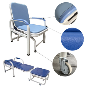 Chaise de <span class=keywords><strong>visiteur</strong></span> pliable en acier convertible, fonction antidérapante, facile à nettoyer, chaise médicale, chaise d'hôpital, s'abattant en lit, KZ-A142 - Product Image 2