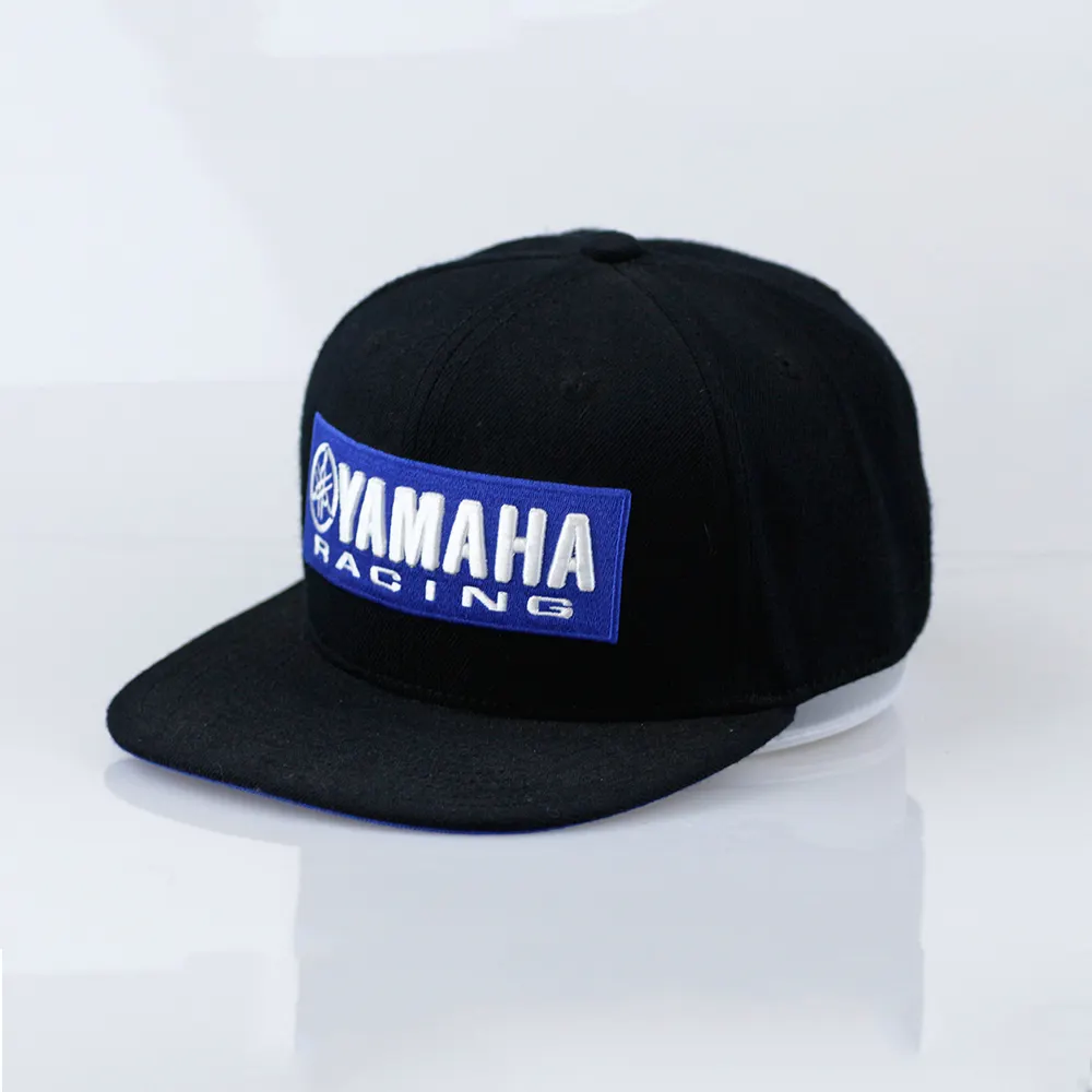 Wholesale New Gorras Fitted Hat Sport Cap 3D Embroidery Custom Logo Flat Brim Snapback Yamaha Basketball Caps