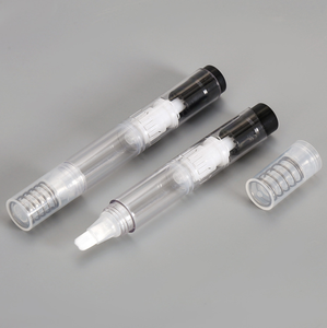 Esencia de plástico para crema de <span class=keywords><strong>ojos</strong></span>, tubo de lápiz con cabeza de bola envuelta, prensa para dormir, 6ml - Product Image 1