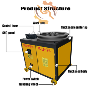 छोटे इलेक्ट्रिक ट्यूबिंग बेंडर 2.2kw स्टेनलेस स्टील स्क्वायर पाइप झुकने मशीन हाइड्रोलिक पाइप बेंडर - Product Image 6
