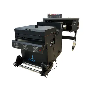 High Speed 60cm DTF Printer machine with hot powder shaker for T shirt garment printing