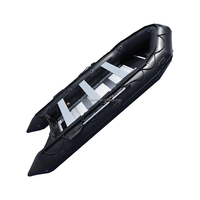 Bateaux à rames de pêche gonflables, ponton pliant en PVC à plancher en alliage d'aluminium, OEM et ODM