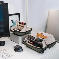 Pochette de voyage mini étanche en polyester avec logo personnalisé pour câbles USB et accessoires technologiques – Vente en gros