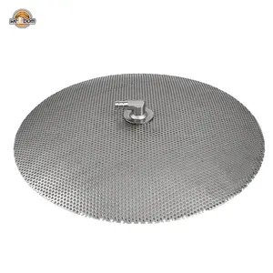 Homebrew 12'' Mash Tun False Bottom Kits Stainless Steel Domed False Bottom with 3/8'' Hose Barb Elbow Fitting Brew Kettle