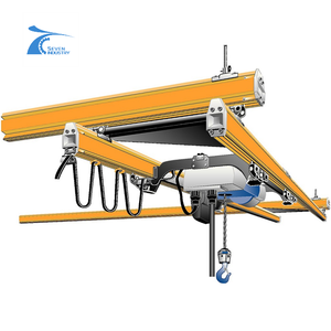 Grúa <span class=keywords><strong>KBK</strong></span> Estándar de Doble Viga de Aleación de Aluminio Ligero, Grúa de Elevación Integrada Sobre Rieles - Product Image 1