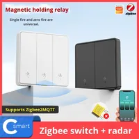 Interruptor de Radar inteligente Zigbee, botón de pared, Control remoto de fuego cero, sincronización de grafiti, Sensor de presencia humana, batería IPS, hogar, Android
