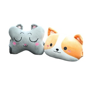 Cookie <b>Cat</b> Car Pillow Plush Soft Lumbar Support Headrest Cushion For Vehicle Interior Decor 3-4 Set Four Seasons Use - Product Image 5