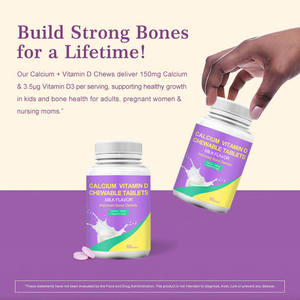 निर्यात के लिए चीन निर्माता कैल्शियम विटामिन डी 3 चबाने योग्य टैबलेट - Product Image 3