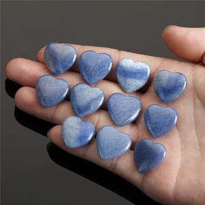 Vente en gros de cristal de cœur d'aventurine bleue, pierre naturelle polie pour la décoration intérieure unique et les cadeaux de vacances - Product Image 3