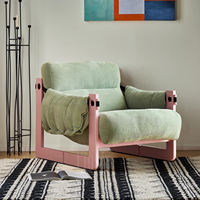 Chaise de canapé inclinable simple design moderne pour chambre à coucher et salon pour balcon d'hôtel et sommeil paresseux-décontracté et décontracté