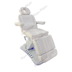 Cama de Spa de belleza eléctrica portátil de gama <span class=keywords><strong>alta</strong></span>, silla de masaje Facial de cuero PU reclinable ajustable de 3 motores para clínicas estéticas - Product Image 5
