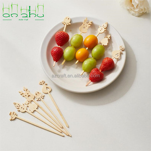 Mini <span class=keywords><strong>pinchos</strong></span> para <span class=keywords><strong>pinchos</strong></span> de frutas diseño personalizado disponible <span class=keywords><strong>pinchos</strong></span> de animales lindos de Bambú - Product Image 3