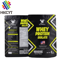 Bolsa de plástico Mylar laminada, bolsa de polvo de proteína de suero de leche, 5kg, 10kg, con cremallera