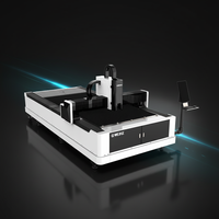 Machine de découpe laser à fibre industrielle 1-3KW pour métal, automatique, haute précision, refroidie par eau, numérique, IA, type portique CNC Hiwin, garantie 3 ans
