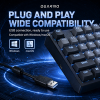 F90 Optische Schakelaar Gaming-toetsenbord 90 toetsen RGB-achtergrondverlichting USB Bedraad mechanisch toetsenbord voor desktop-pc Gamer Computer Laptop