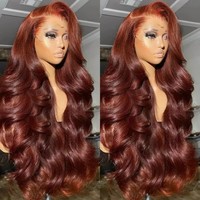Pelucas de Cabello Indio Virgen Liso Marrón Claro 13x4 con Frente de Encaje, Sin Pegamento, Encaje HD Transparente, Resistentes a la Caída, Suaves y Brillantes