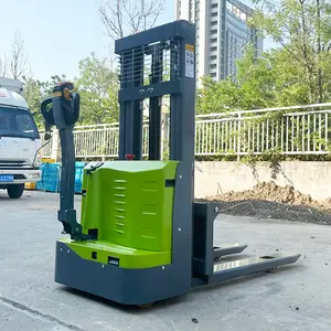 Portable Electric Forklift 1.5 Ton Hand Mini Electric Lifter Stacker Forklift With Lift 3m