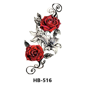 Adesivi per Tatuaggi Temporanei Impermeabili <span class=keywords><strong>e</strong></span> Resistenti al Sudore con Design Personalizzabile di <span class=keywords><strong>Fiori</strong></span> Colorati <span class=keywords><strong>e</strong></span> <span class=keywords><strong>Farfalle</strong></span> Sexy - Product Image 6