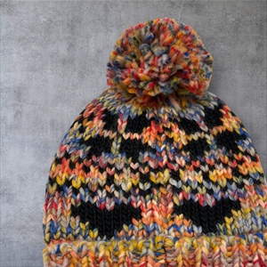 Taiwan Brand Fashion Style <b>POM</b> <b>POM</b> Sport Beanie Leather Patch Unisex Beanie With Ears - Product Image 3