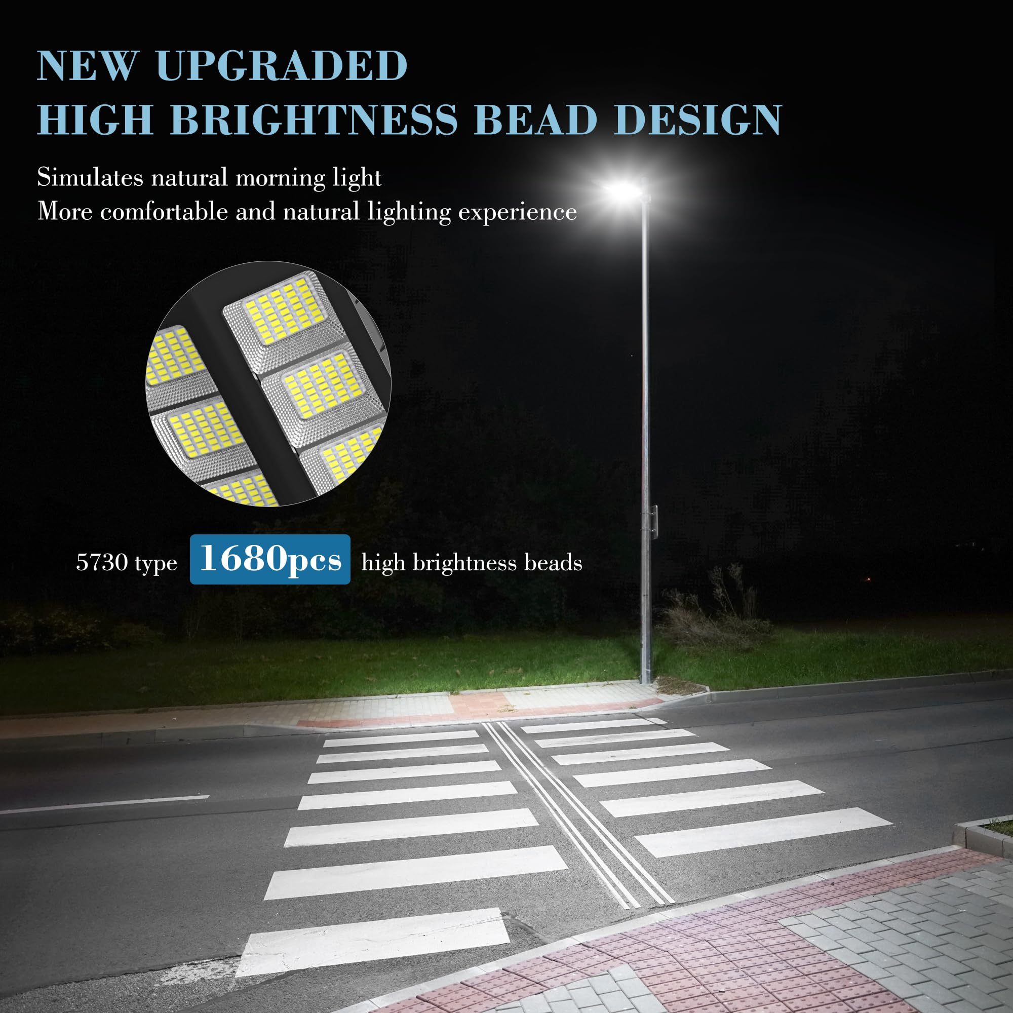 8000W Street Solar Lights Outdoor Projector 1000w LED Solar Flood Garden Lights Solar Lights Outdoor Waterproof · image 4