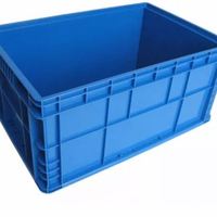 Récipients empilables de caisse en plastique recyclable pour le transport de stockage d'entrepôt industriel de ménage pour le stockage d'outils de rechange