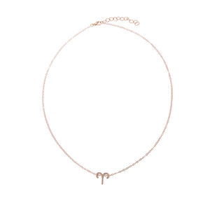 Regalo de cumpleaños, chapado en oro, 12 signos del zodiaco, colgante, tarjeta de deseo, cadena de oro, Gargantilla, collar de astrología, joyería para mujer - Product Image 5