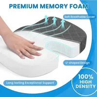 Coussin d'Assise Ergonomique Orthopédique Chaud Bewalker pour Soulagement de la Douleur, Confortable, Antidérapant, en Mousse à Mémoire de Forme pour Coccyx et Chaises