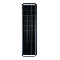 Lampadaire extérieur étanche Smart IP65 200W/300W/400W Lampadaire solaire LED tout-en-un finition galvanisée polygonale