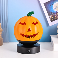 Proyector de Luz RGB de Colores, Recargable, con Forma de Calabaza, Lámpara Nocturna 3D para Niños, para Halloween, Sala de Estar