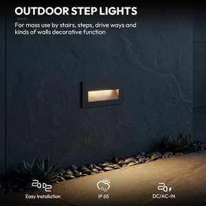 Lampes de jardin professionnelles Litecent 24V DC IP65, lampes murales extérieures, éclairage de marches - Product Image 1