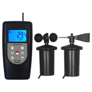 Anémomètre numérique Landtek AM-1236C, mesure de la vitesse du vent à trois coupelles et mesure de la température de type moulin à vent - Product Image 1