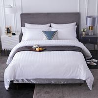 Chine usine lin Satin brodé Double ensemble de literie draps 100% coton pleine grandeur drap de lit pour chambre d'hôtel