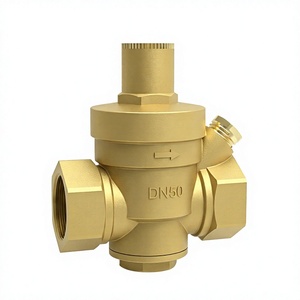 Vanne <span class=keywords><strong>de</strong></span> réduction <span class=keywords><strong>de</strong></span> <span class=keywords><strong>pression</strong></span> d'eau en laiton DN50, régulateur <span class=keywords><strong>de</strong></span> <span class=keywords><strong>pression</strong></span> fileté réglable pour la <span class=keywords><strong>plomberie</strong></span>, la protection incendie et les systèmes CVC - Product Image 1