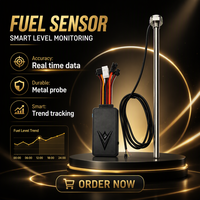 Capteur de niveau de carburant intelligent le plus vendu avec données en temps réel, sonde métallique durable, suivi des tendances de consommation de carburant pour la surveillance GPS des flottes de camions