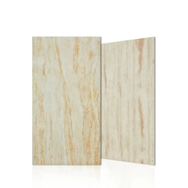 Tốt nhất MCM mỏng mềm linh hoạt travertine gạch ceramic Faux đá sứ ngói tấm Tường cho bên ngoài bức tường