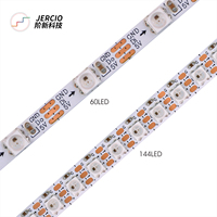 Bande LED RGBW sans pilote étanche JERCIO - Rouleau de 5m, 5-12-24V, pour intérieur/extérieur, rétroéclairage TV/meuble et éclairage paysager