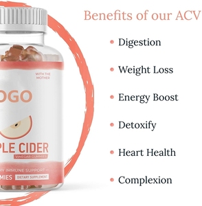 กัมมี่ลดน้ำหนักขายส่งยอดนิยมปี <span class=keywords><strong>2022</strong></span> อาหารเสริมน้ำส้มสายชูหมักจากแอปเปิ้ล <span class=keywords><strong>ACV</strong></span> - Product Image 2