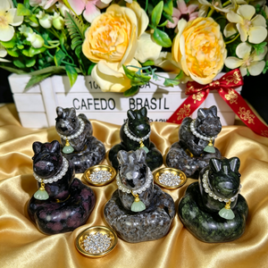 Figurine d'animal mignonne en cristal de haute qualité à prix d'usine, cheval rotatif en matériaux mixtes pour décoration de bureau et cadeau de fêtes - Product Image 5