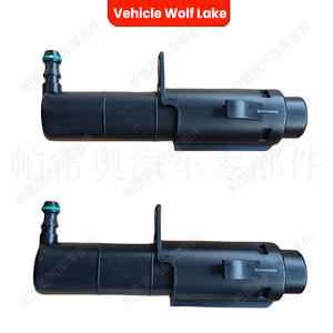 หัวฉีดน้ำล้างไฟหน้ารถยนต์ Wolf Lake สำหรับรถ Volkswagen Jetta ปี 2012 ด้านซ้ายขวา รุ่น 16D955101 16D955102 วัสดุ ABS แบบกลไก - Product Image 1