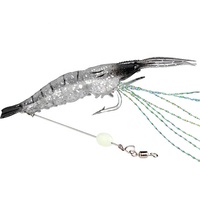 Vente en gros de leurres de pêche artificiels en plastique souple pour crevettes leurres souples de pêche en mer