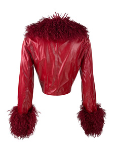 Vestes <span class=keywords><strong>en</strong></span> <span class=keywords><strong>cuir</strong></span> PU pour femmes, manteaux <span class=keywords><strong>en</strong></span> fourrure, mode, coupe slim, vestes courtes <span class=keywords><strong>en</strong></span> <span class=keywords><strong>simili</strong></span> <span class=keywords><strong>cuir</strong></span> détachables pour femmes - Product Image 3