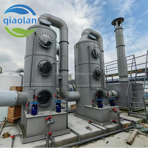 Ácido Alcalino Prova PP Wet Scrubber Spray Tower Laboratório Ventilação Purificar Equipamento Sistema Bomba Núcleo Gás Resíduos Reação Sistema Dosagem - Product Image 1