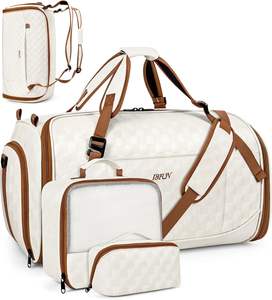 Muestra Gratuita, Bolsa de Viaje 2 en 1 para Ropa, Maleta de Mano Convertible en Bolsa de Lona con Correa para el Hombro para Hombre - Product Image 1