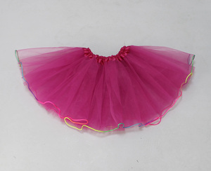 Jupe <span class=keywords><strong>tutu</strong></span> <span class=keywords><strong>pour</strong></span> filles en gros dernière conception <span class=keywords><strong>pas</strong></span> <span class=keywords><strong>cher</strong></span> jupe en <span class=keywords><strong>tulle</strong></span> <span class=keywords><strong>pour</strong></span> enfants avec ruban arc-en-ciel - Product Image 2