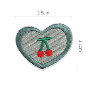 Certified Factory Laser Cut Sweet Style Heart Shape Custom <b>Letter</b> Small Embroidery Patches Iron <b>On</b> Hat/Bag - Product Image 5