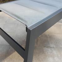 Chaise longue pliable en aluminium pour la plage, chaises de plage pliantes en tissu pour la piscine, nouveauté 2024