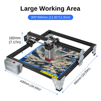 LASER TREE K1 MINI Machine de gravure au laser à diode CNC portable 5W avec zone de travail de 300*300 avec lunettes de protection pour les yeux